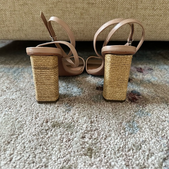 RAYE Tan Slingback Heels with Textured Finish - Picture 2 of 7